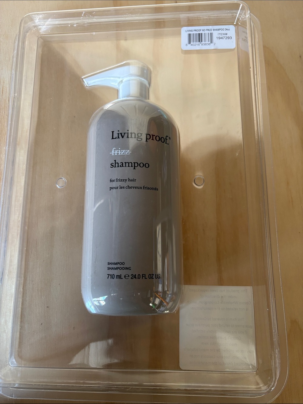 Living Proof Frizz Shampoo in Gray Bottle